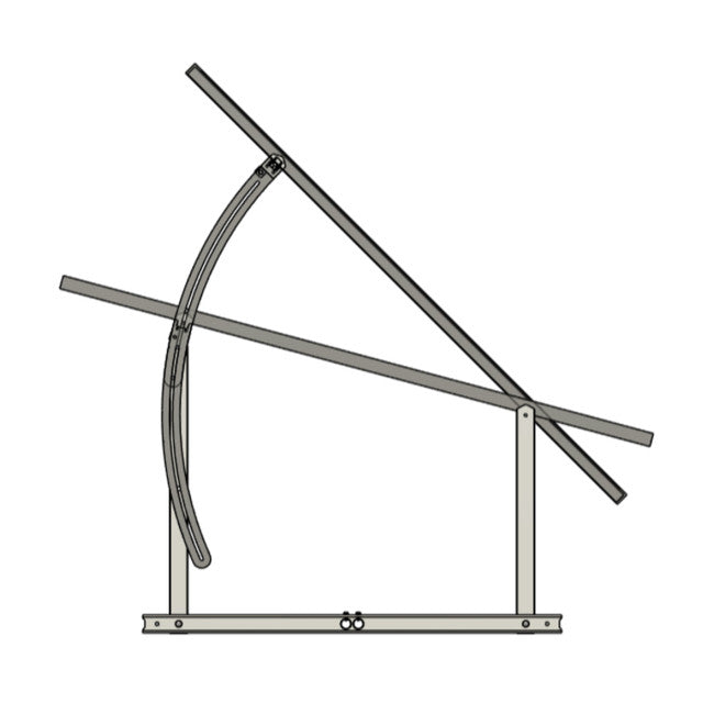 IntegraRack IR-45ASA Adjustable Seasonal Angle BallastRack Solar Module Racking System - 1 Frame