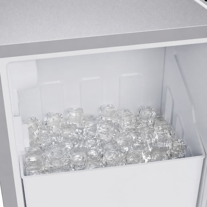 Forno Cristallo 15-Inch Freestanding/Undercounter Cube Ice Maker 79.4 lbs/Day Stainless Steel (FIMBI7313-15S)
