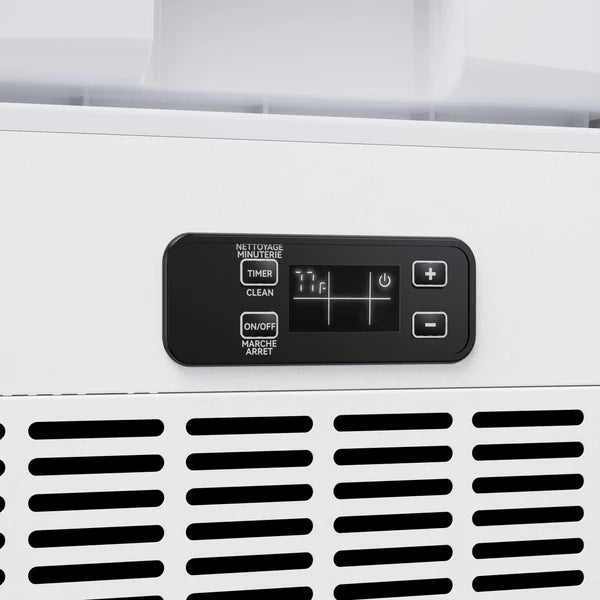Forno Cristallo 15-Inch Freestanding/Undercounter Cube Ice Maker 79.4 lbs/Day - Stainless Steel, Black and White (FIMBI7313-15S)