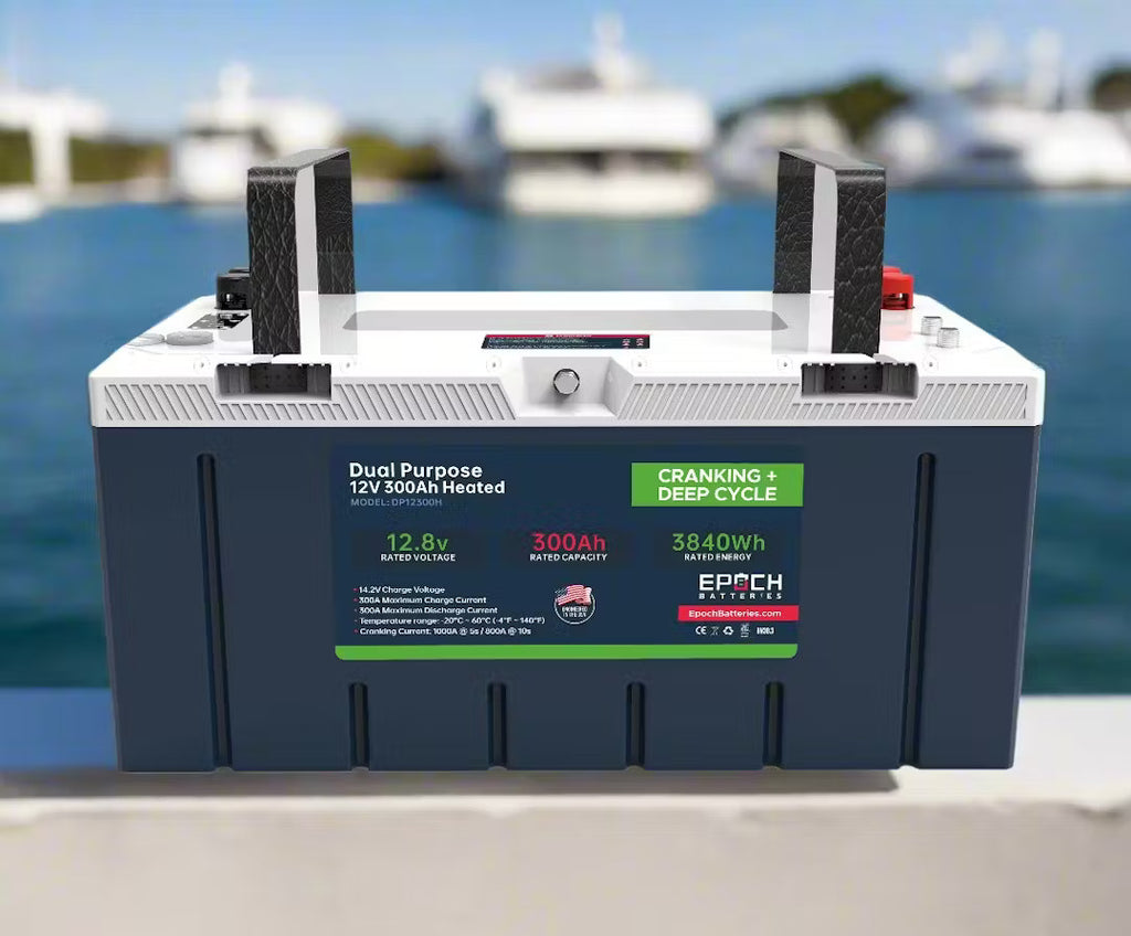 Epoch Batteries 12V 300Ah - Group 8D - Cranking & Deep Cycle Lithium B —  The Home Upgrade