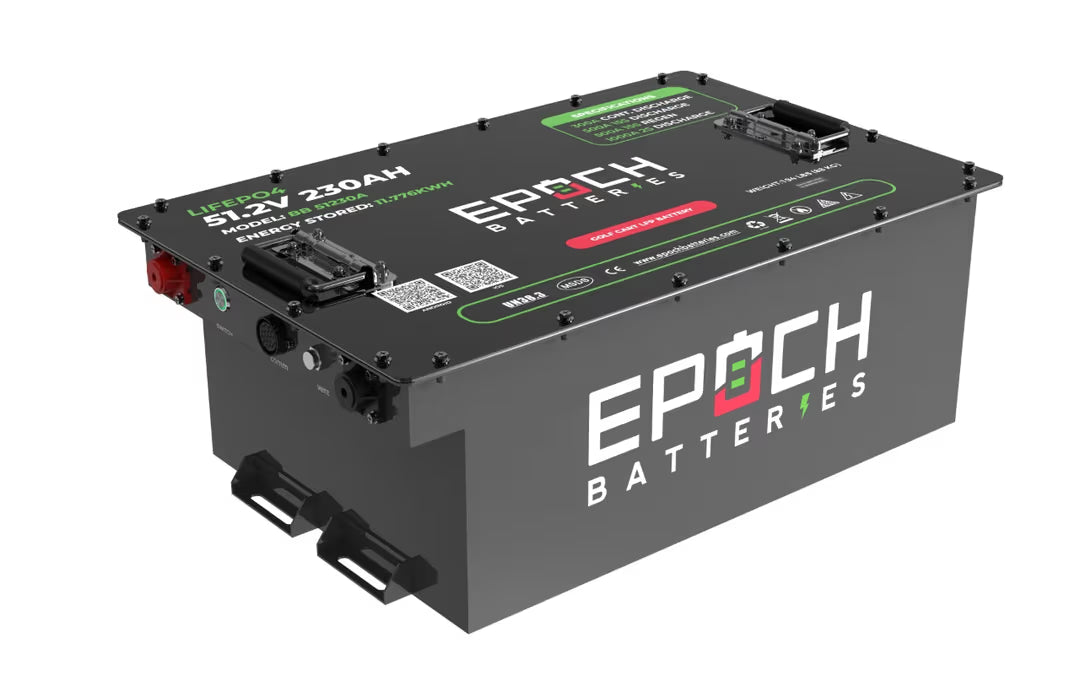 Epoch Batteries 48V 230Ah LiMax Series Lithium (LiFePO4) Golf Cart Battery - Complete Kit