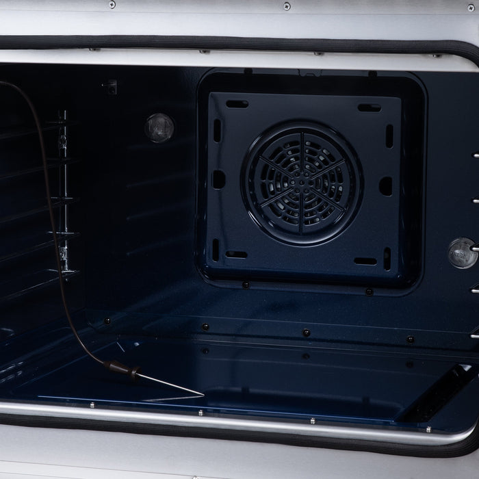 Forno Maximus 30-Inch 4.32 cu. ft. French Door Induction Range, True Convection, Air Sous Vide, Air Fry Basket - Stainless Steel Black or White (FFSIN0932-30)