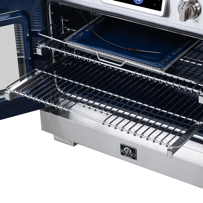 Forno Maximus 30-Inch 4.32 cu. ft. French Door Induction Range, True Convection, Air Sous Vide, Air Fry Basket - Stainless Steel Black or White (FFSIN0932-30)
