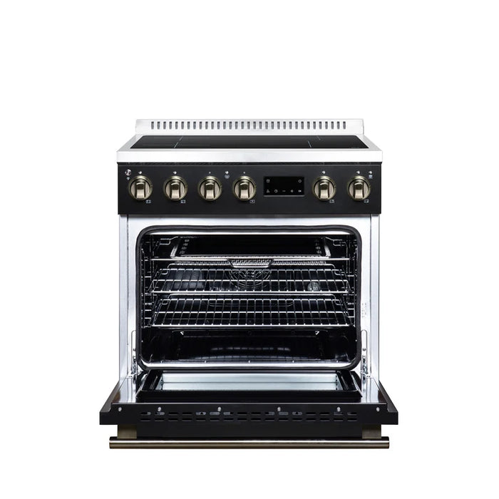 Forno Torino 30" 4.32 cu. ft. Induction Range with True Convection, Air Fry and Sous Vide - Stainless Steel, Black or White (FFSIN0936-30)
