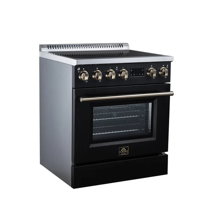 Forno Torino 30" 4.32 cu. ft. Induction Range with True Convection, Air Fry and Sous Vide - Stainless Steel, Black or White (FFSIN0936-30)