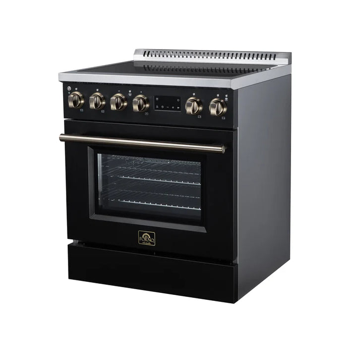 Forno Torino 30" 4.32 cu. ft. Induction Range with True Convection, Air Fry and Sous Vide - Stainless Steel, Black or White (FFSIN0936-30)