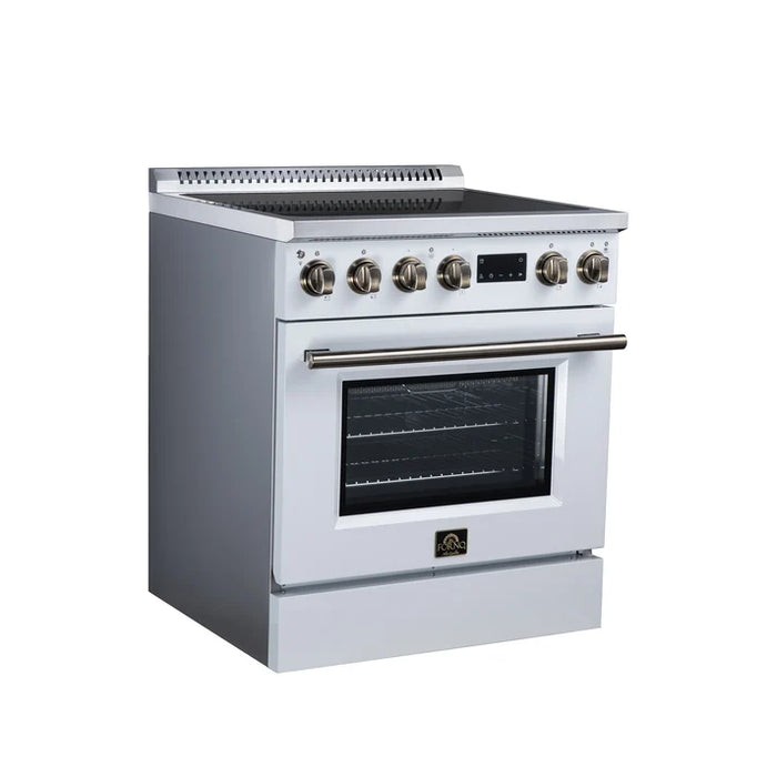 Forno Torino 30" 4.32 cu. ft. Induction Range with True Convection, Air Fry and Sous Vide - Stainless Steel, Black or White (FFSIN0936-30)