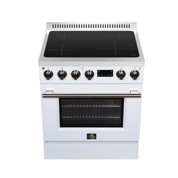 Forno Torino 30" 4.32 cu. ft. Induction Range with True Convection, Air Fry and Sous Vide - Stainless Steel, Black or White (FFSIN0936-30)