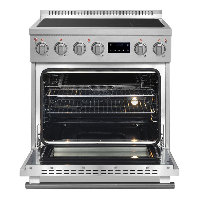 Forno Torino 30" 4.32 cu. ft. Induction Range with True Convection, Air Fry and Sous Vide in Stainless Steel (FFSIN0936-30)