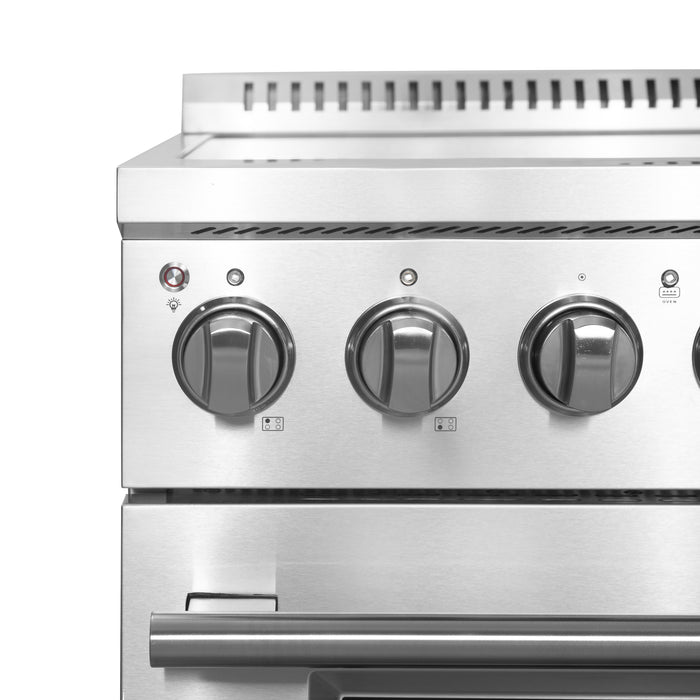 Forno Torino 30" 4.32 cu. ft. Induction Range with True Convection, Air Fry and Sous Vide in Stainless Steel (FFSIN0936-30)