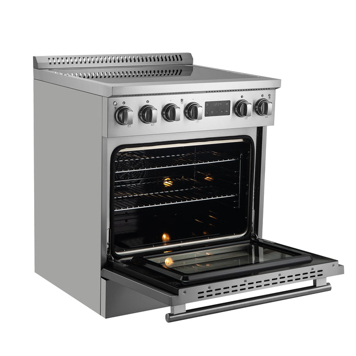 Forno Torino 30" 4.32 cu. ft. Induction Range with True Convection, Air Fry and Sous Vide in Stainless Steel (FFSIN0936-30)