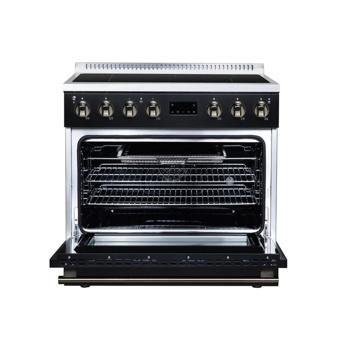 Forno Torino 36" 5.36 cu. ft. Induction Range with True Convection, Air Fry and Sous Vide - Stainless Steel, Black or White (FFSIN0936-36)