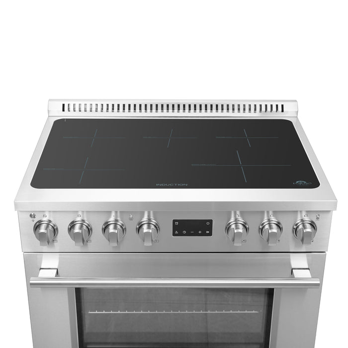Forno Torino 36" 5.36 cu. ft. Induction Range with True Convection, Air Fry and Sous Vide in Stainless Steel (FFSIN0936-36)