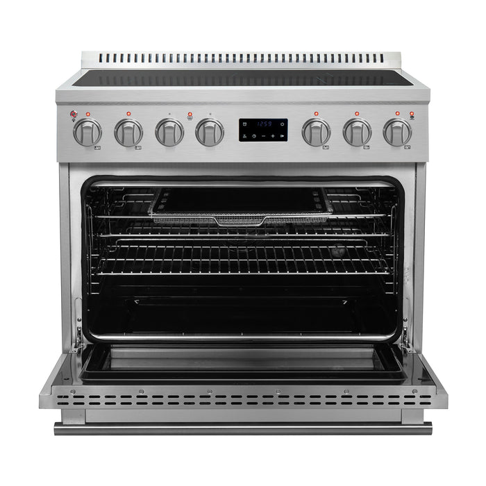 Forno Torino 36" 5.36 cu. ft. Induction Range with True Convection, Air Fry and Sous Vide in Stainless Steel (FFSIN0936-36)