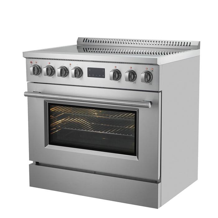 Forno Torino 36" 5.36 cu. ft. Induction Range with True Convection, Air Fry and Sous Vide in Stainless Steel (FFSIN0936-36)
