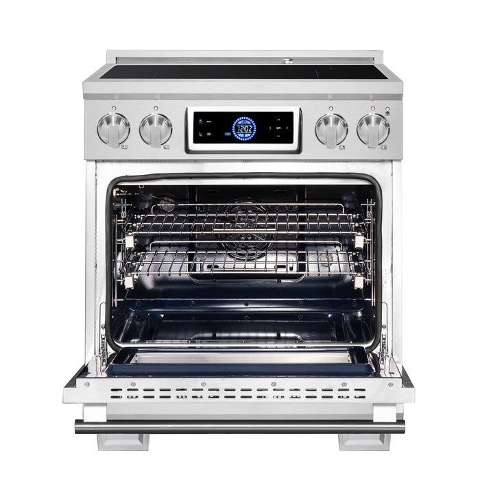 Forno Maximus 30" 4.32 cu.ft. Induction Range with Air Fryer, Air Sous Vide, True Convection, and Digital Display (FFSIN0968-30)