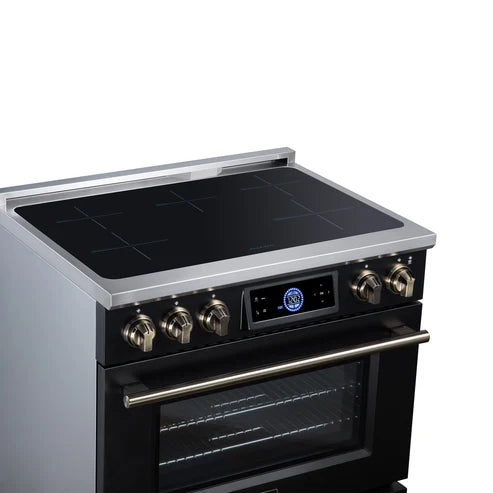 Forno Maximus 36" 5.36 cu.ft Induction Range with Air Fryer, Air Sous Vide, True Convection, and Digital Display (FFSIN0968-36)