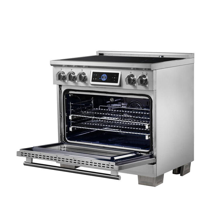 Forno Maximus 36" 5.36 cu.ft Induction Range with Air Fryer, Air Sous Vide, True Convection, and Digital Display (FFSIN0968-36)