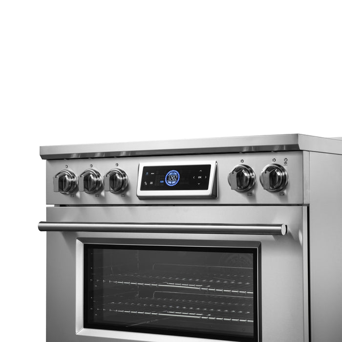 Forno Maximus 36" 5.36 cu.ft Induction Range with Air Fryer, Air Sous Vide, True Convection, and Digital Display (FFSIN0968-36)