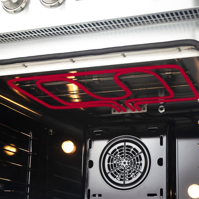 Forno Torino 36" 5.36 cu. ft. French Door Induction Range with True Convection, Air Fry and Sous Vide in Stainless Steel (FFSIN0950-36)