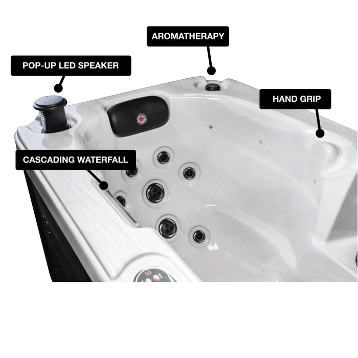 Canadian Spa Yukon 2-Person 16-Jet Plug & Play Hot Tub (KH-10136)