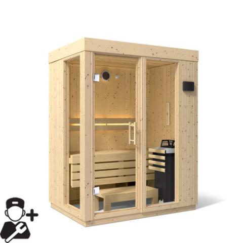 Kohler C1 - Indoor Sauna Kit, Scandinavian Spruce, Up to 5 Persons