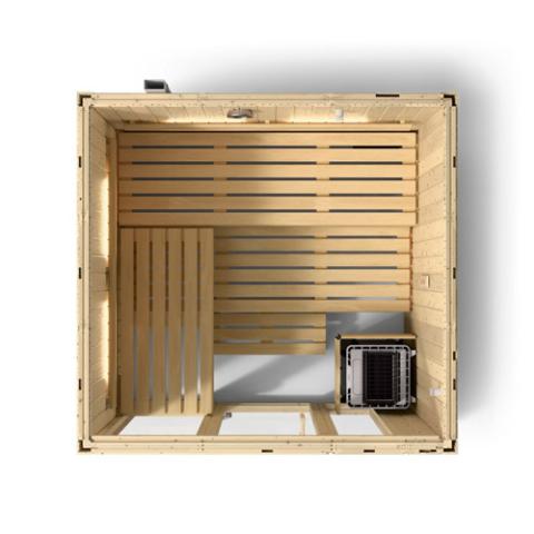 Kohler C1 - Indoor Sauna Kit, Scandinavian Spruce, Up to 5 Persons