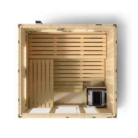 Kohler C1 - Indoor Sauna Kit, Scandinavian Spruce, Up to 5 Persons