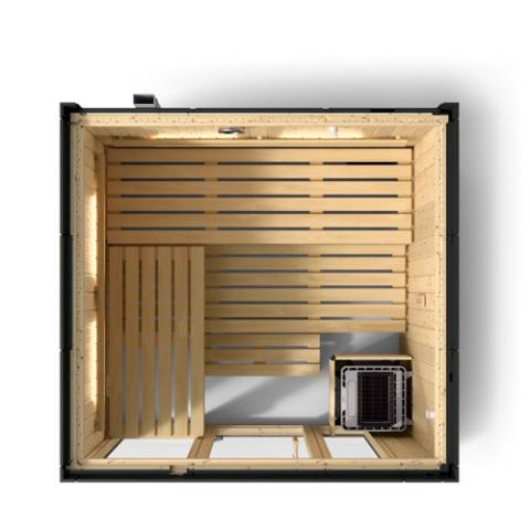 Kohler C1 - Indoor Sauna Kit, Graphite Grey, Up to 5 Persons