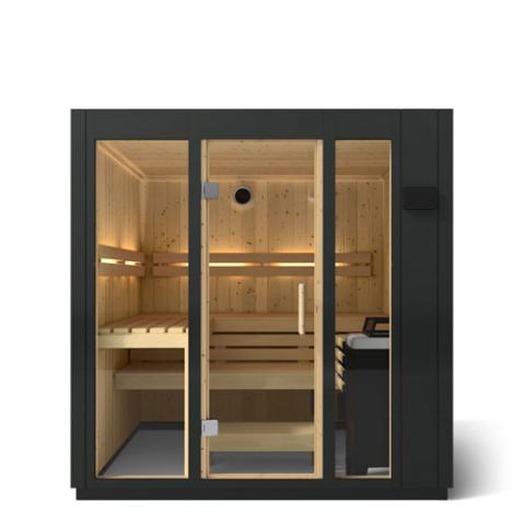 Kohler C1 - Indoor Sauna Kit, Graphite Grey, Up to 5 Persons