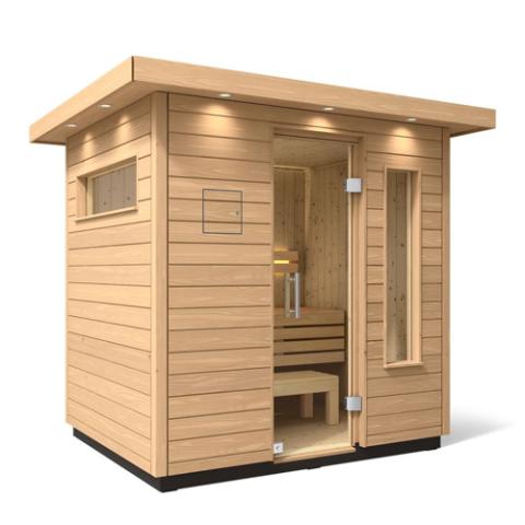 Kohler - C2 Outdoor Sauna Kit, Douglas Fir, Up to 6 Persons