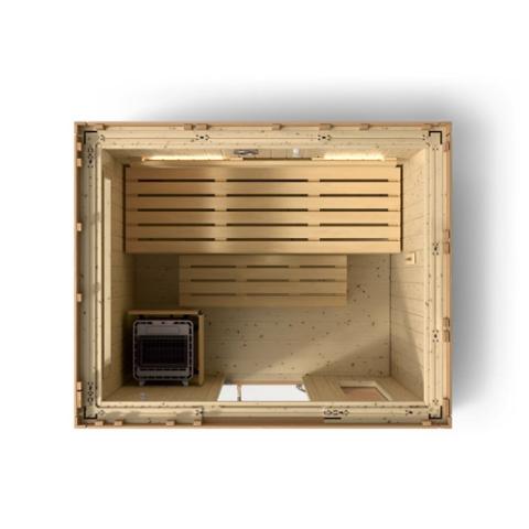 Kohler - C2 Outdoor Sauna Kit, Douglas Fir, Up to 6 Persons