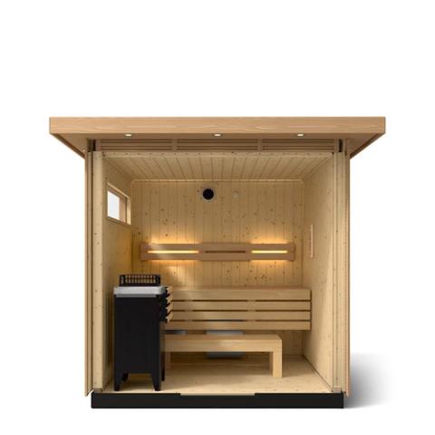 Kohler - C2 Outdoor Sauna Kit, Douglas Fir, Up to 6 Persons