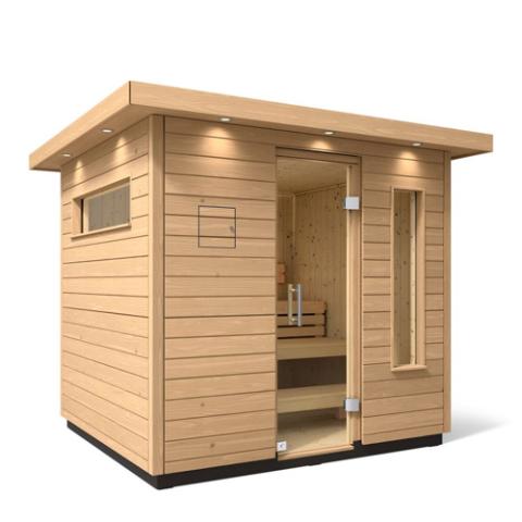 Kohler - C2 Outdoor Sauna Kit, Douglas Fir, Up to 6 Persons