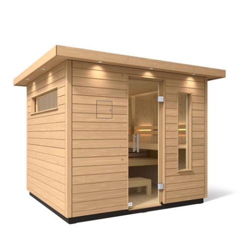 Kohler - C2 Outdoor Sauna Kit, Douglas Fir, Up to 6 Persons