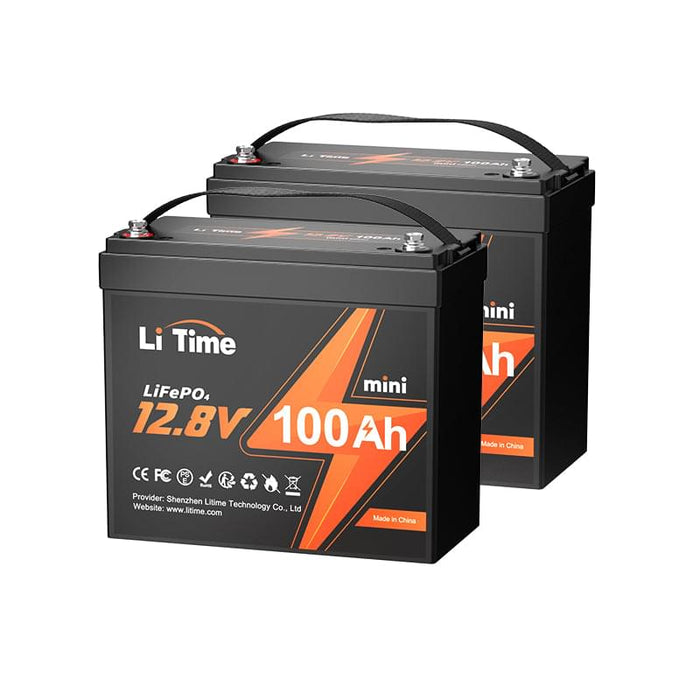 LiTime 12V 100Ah Mini LiFePO4 Lithium 4D Battery