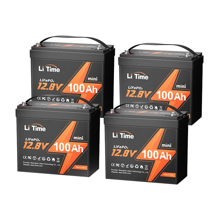 LiTime 12V 100Ah Mini LiFePO4 Lithium 4D Battery