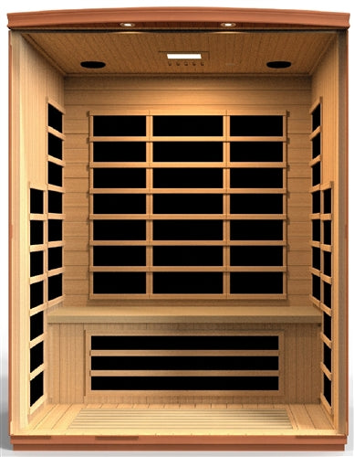 Dynamic Sauna "Lugano Elite" 3-Person Ultra Low EMF FAR Infrared Indoor Sauna (DYN-6336-02 Elite)