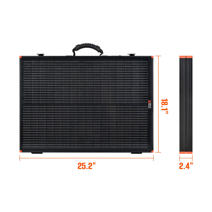Rich Solar Mega 100 Portable Briefcase Charging Kit - 100W 12V Portable Solar Panel