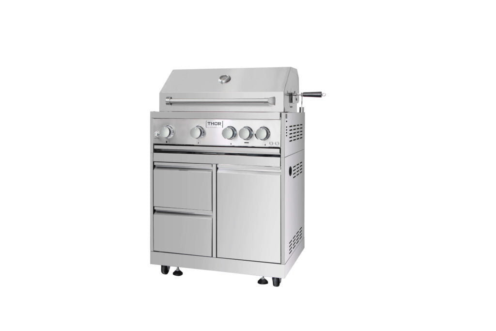 Thor Kitchen 32" Outdoor Kitchen BBQ Grill Cabinet in Stainless Steel (MK03SS304)