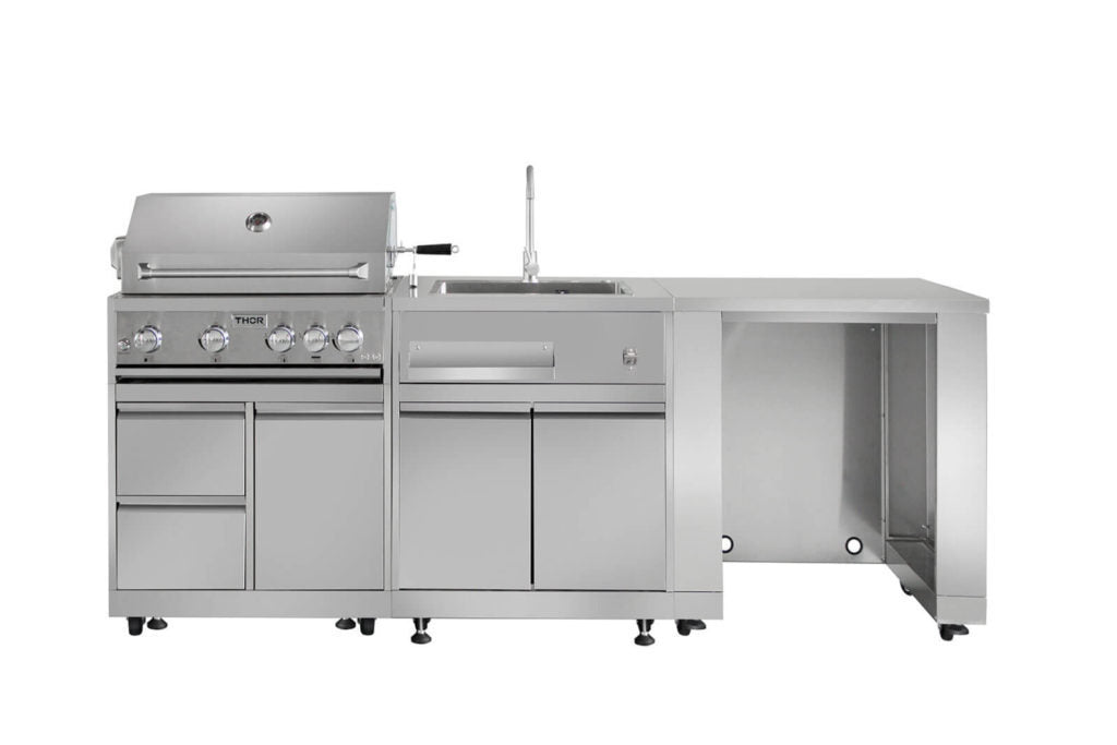 Thor Kitchen 32" Outdoor Kitchen BBQ Grill Cabinet in Stainless Steel (MK03SS304)