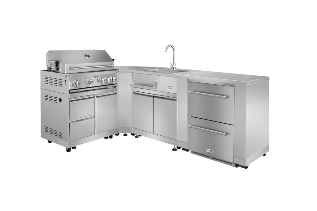 Thor Kitchen 32" Outdoor Kitchen BBQ Grill Cabinet in Stainless Steel (MK03SS304)