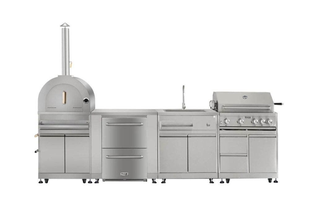 Thor Kitchen 32" Outdoor Kitchen BBQ Grill Cabinet in Stainless Steel (MK03SS304)