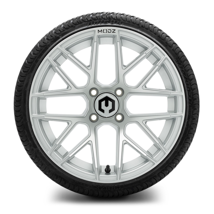 MODZ® 15-Inch Matrix Silver Wheels & 20' Arisun Cruze 20.5-Inch Street Tires Combo