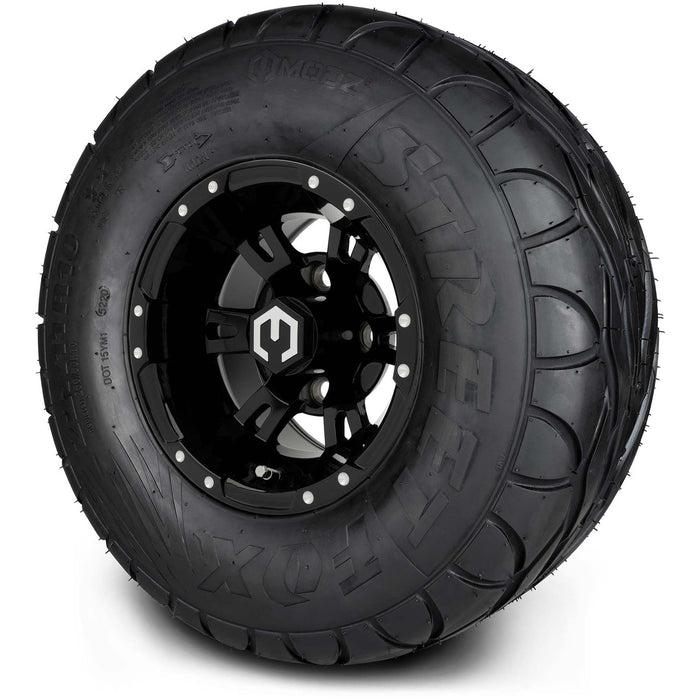 MODZ® 10" Ambush Glossy Black - LowPro/Street Tires and Wheels Combo