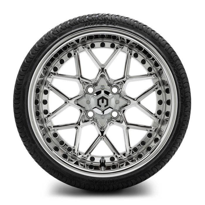 MODZ® 15-Inch Formula Chrome Wheels & 20.5-Inch Arisun Cruze Street Tires Combo