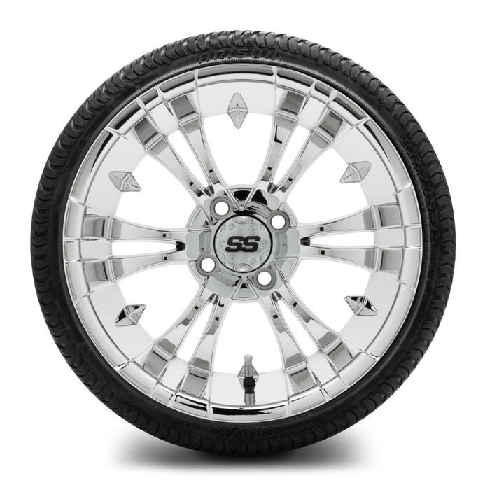 MODZ® 15-Inch Vampire Chrome Wheels & 20.5-Inch Arisun Cruze Street Tires Combo
