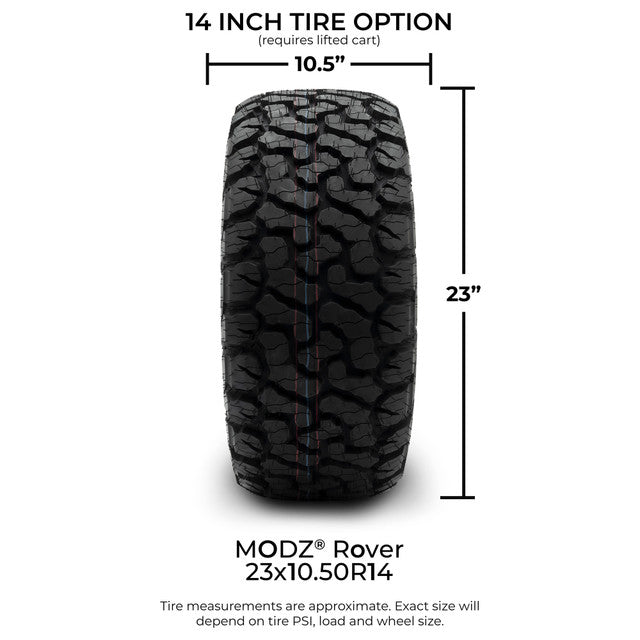 MODZ 14' Renegade Silver - Tire and Wheel Combo