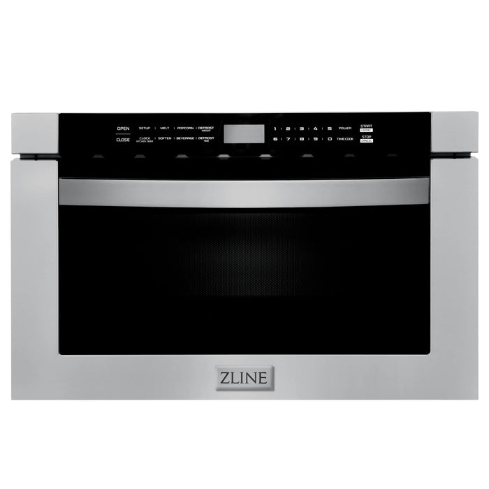 ZLINE 24 Inch 1.2 Cu. Ft. Microwave Drawer In Stainless Steel, MWD-1