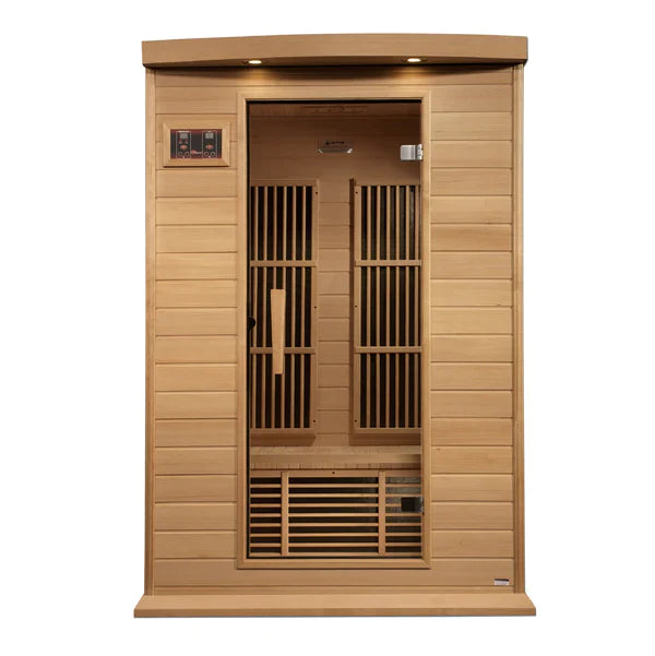 Maxxus Saunas 2-Person Near Zero EMF FAR Infrared Sauna with Hemlock (MX-K206-01-ZF)